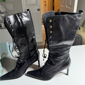 Bebe vintage made in italy leather boots sz 8.5